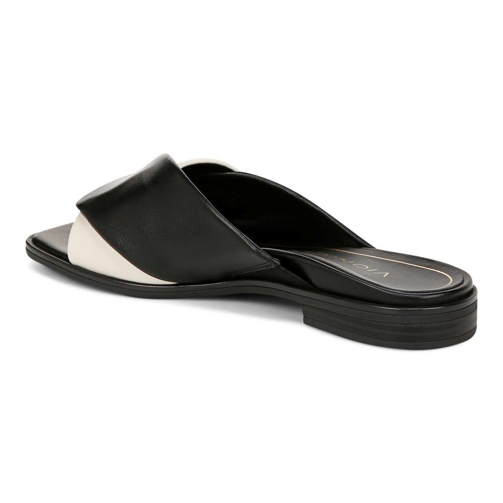 Miramar Slide Sandal - Black/Cream