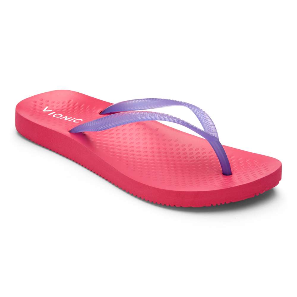 Noosa Solid Toe Post Sandal - Pink/Purple