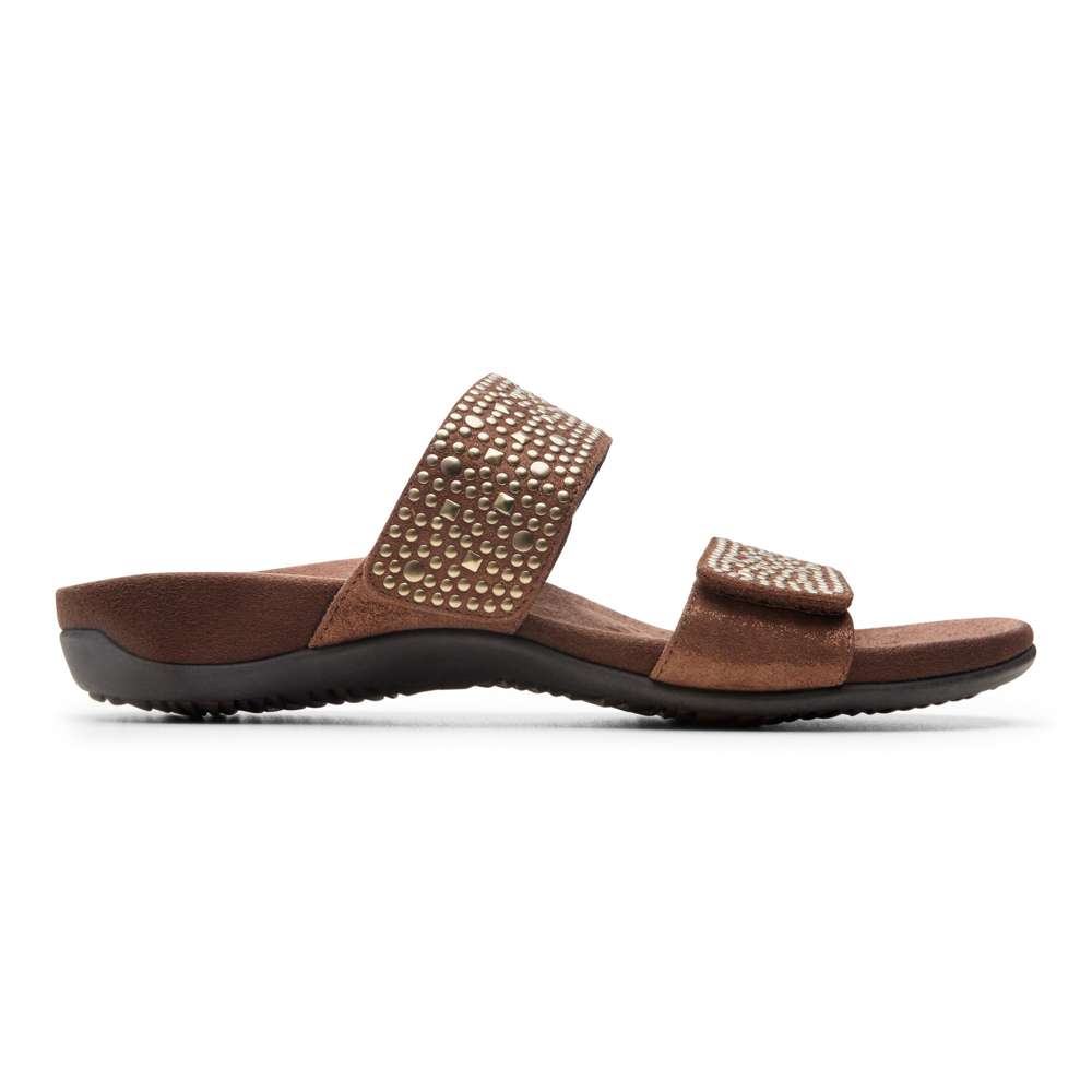 Samoa Slide Sandal - Bronze