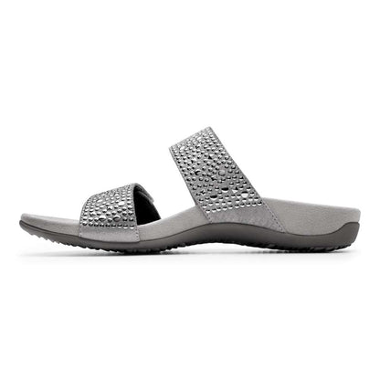 Samoa Slide Sandal - Pewter