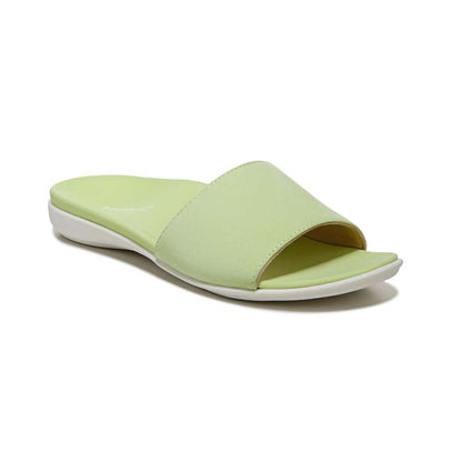 Val Slide Sandal - Pale Lime