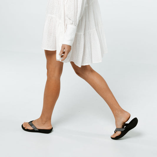 Lifestyle image for Allora Toe Post Sandal - Black