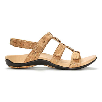 Amber Adjustable Sandal - Gold Cork