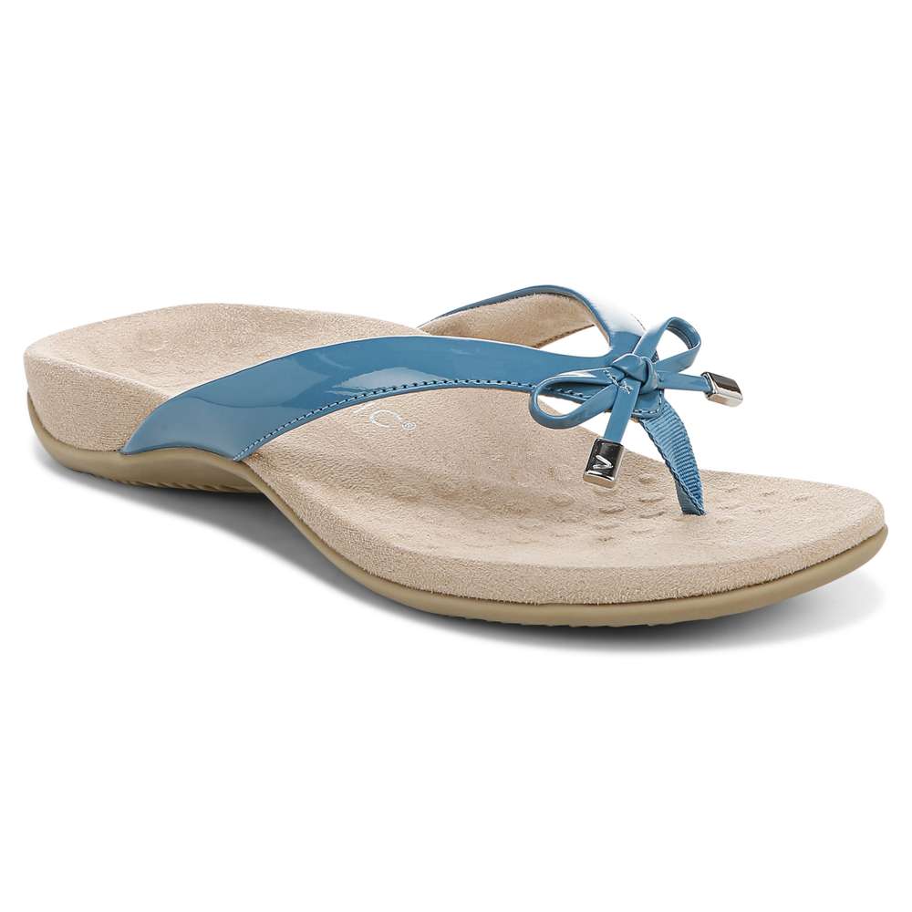 Bella Toe Post Sandal - Dark Blue
