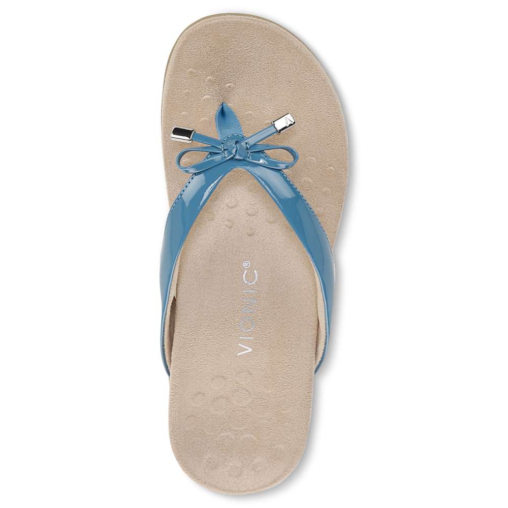 Bella Toe Post Sandal - Dark Blue