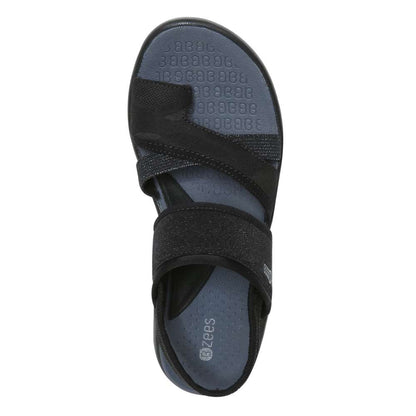 Call Me Sandal - Black Fabric