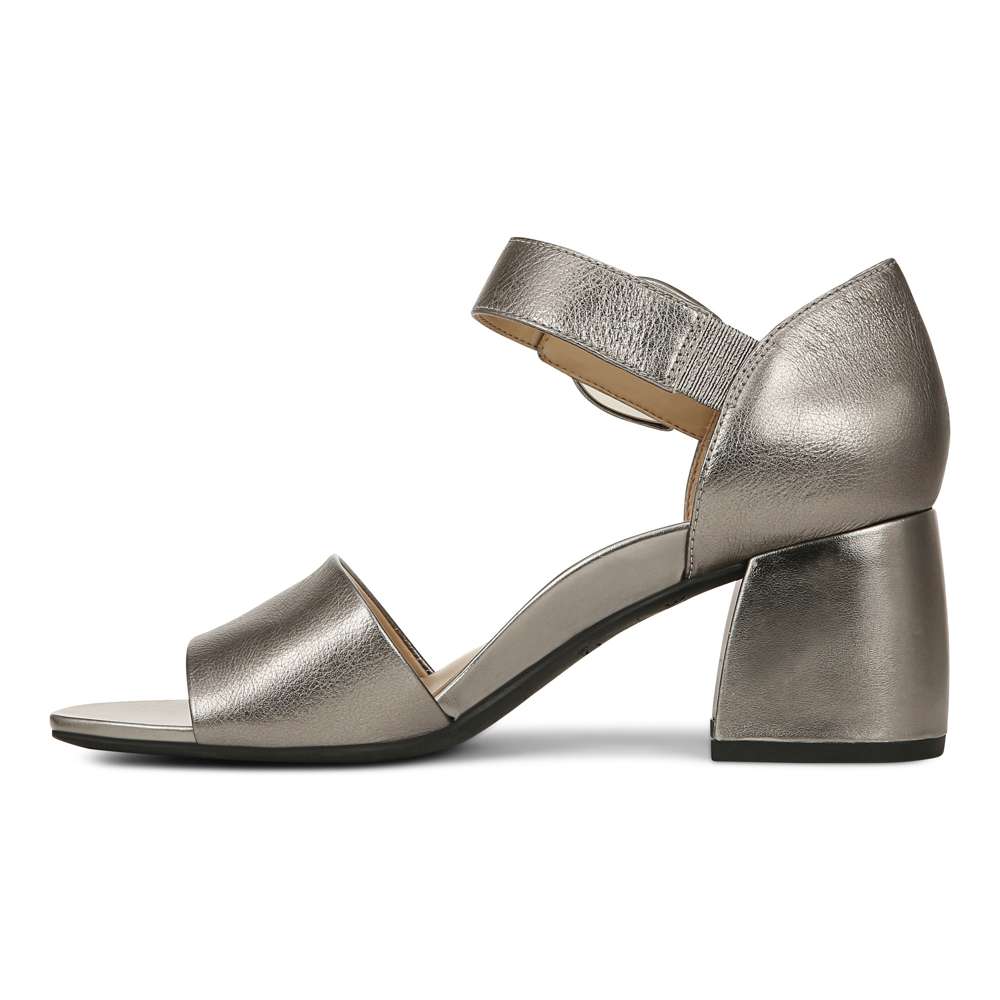 Chardonnay Heeled Sandal - Pewter