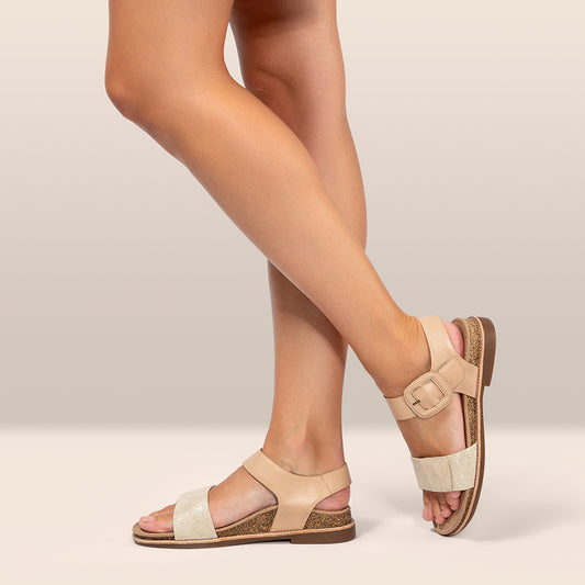 Lifestyle image for Claire Sandal - Champagne