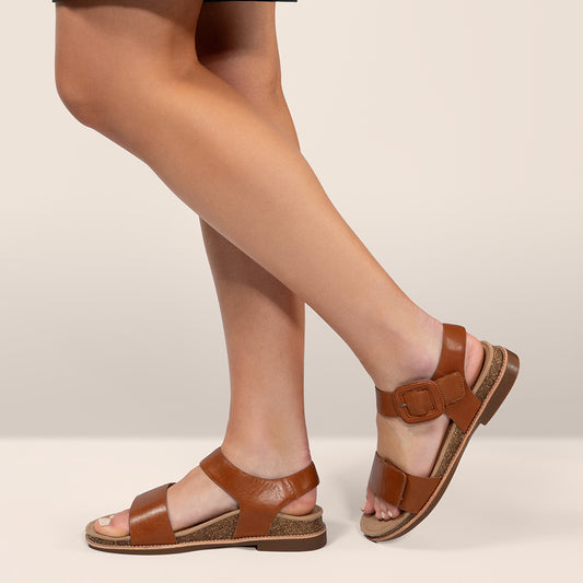 Lifestyle image for Claire Sandal - Cognac