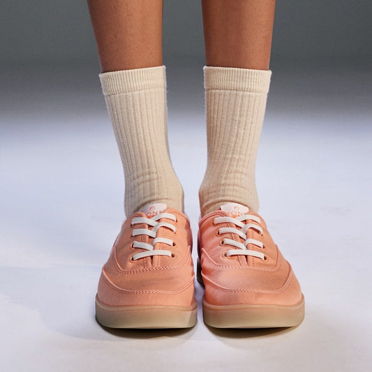 Lifestyle image for Cyan Slip-On Casual Sneaker - Shell Coral