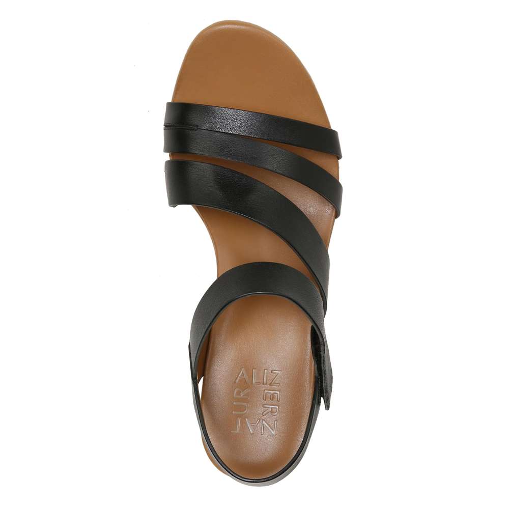 Cynthia Wedge Sandal - Black