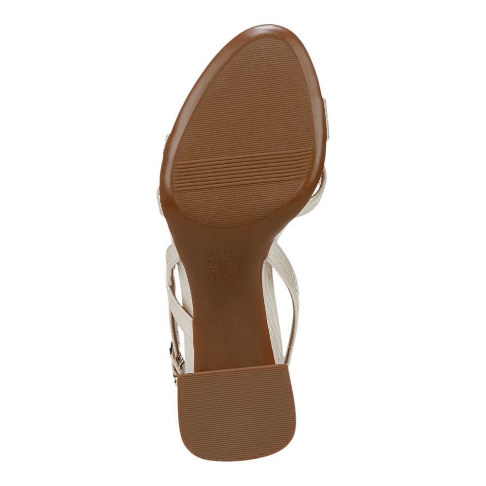 Demi Block Heel Dress Sandal - Pearl White
