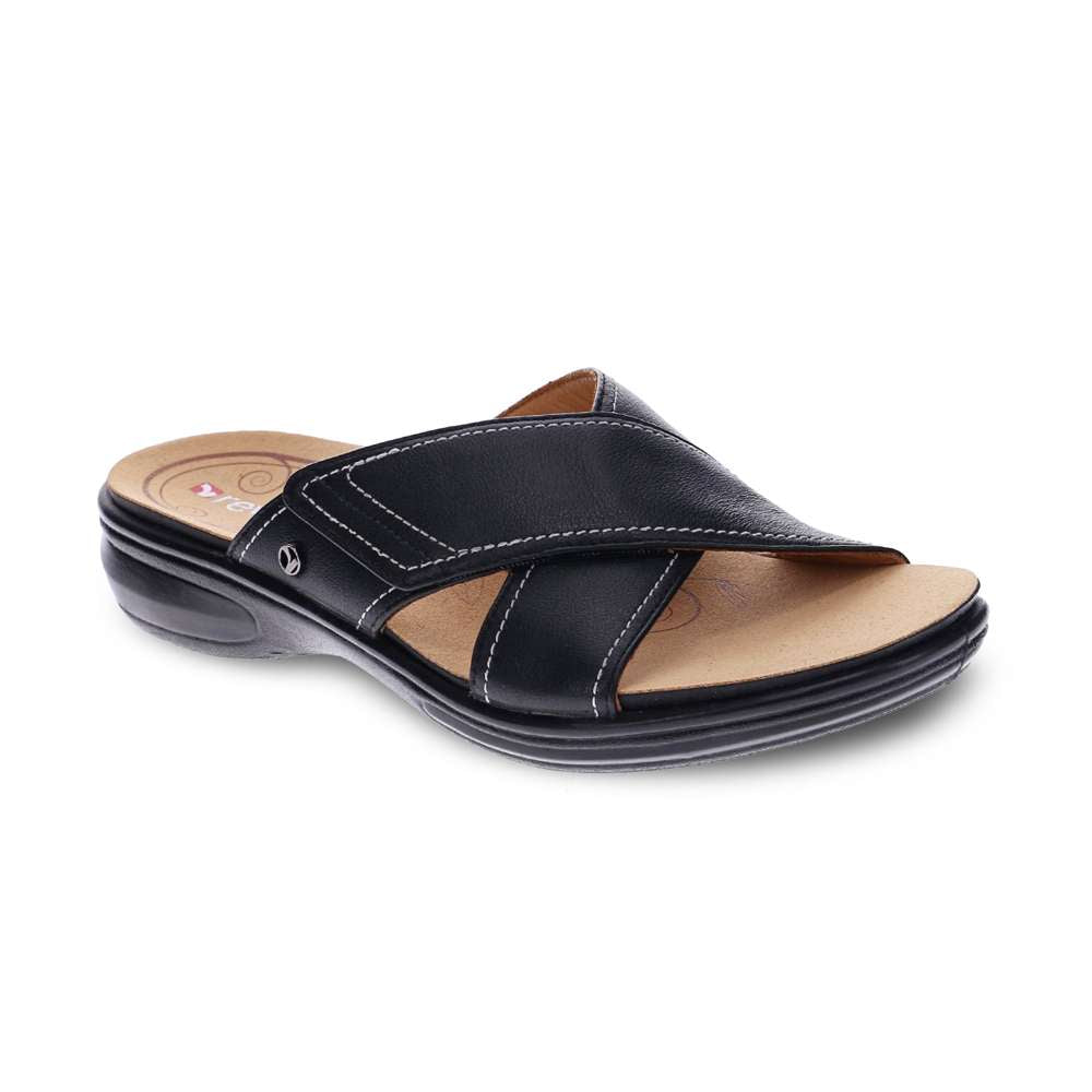 Denia Slide - Black French