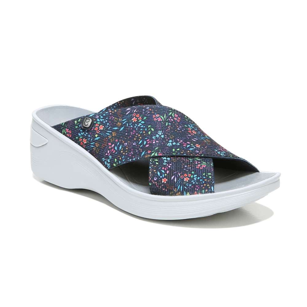 Desire Slide - Navy Floral