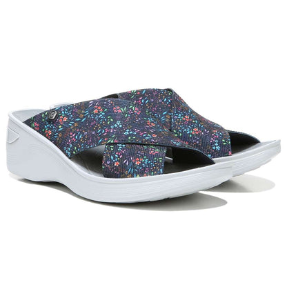 Desire Slide - Navy Floral