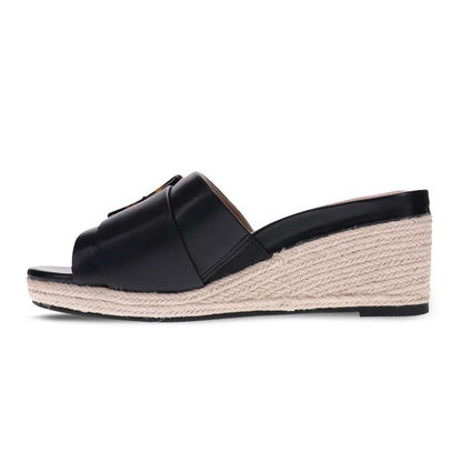 Dove Wedge Sandal - Black