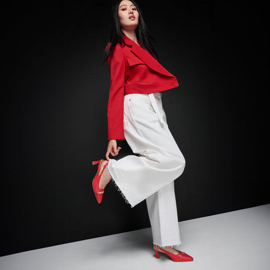 Lifestyle image for Dovey Pump - Crantini Red