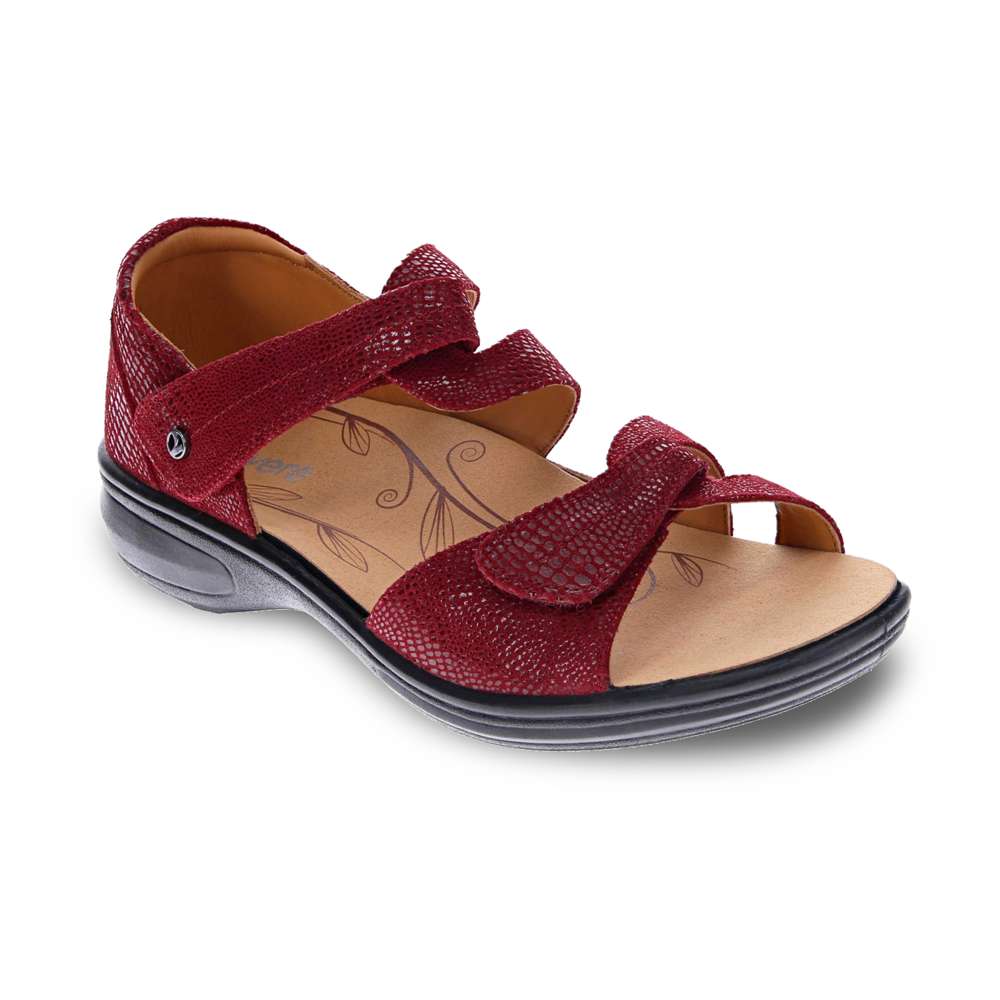 Geneva Sandal - Cherry Lizard