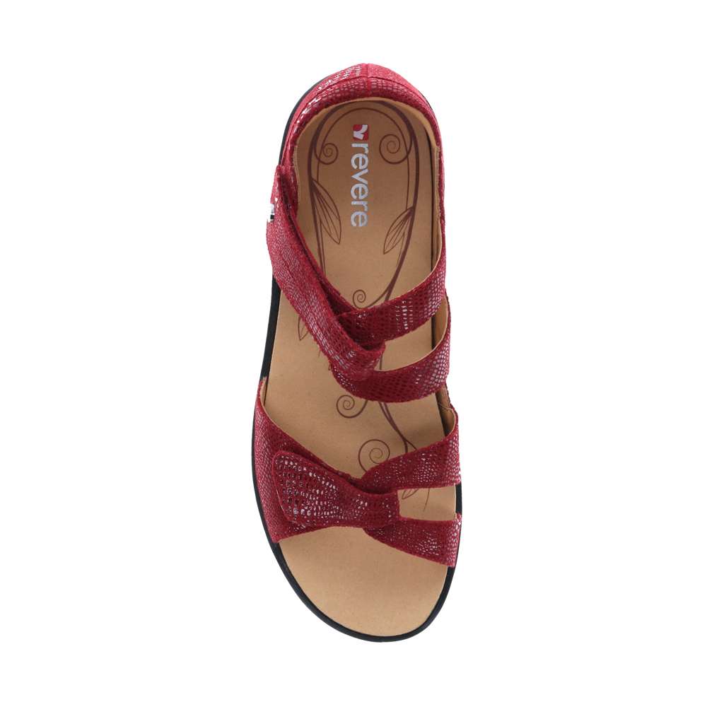 Geneva Sandal - Cherry Lizard