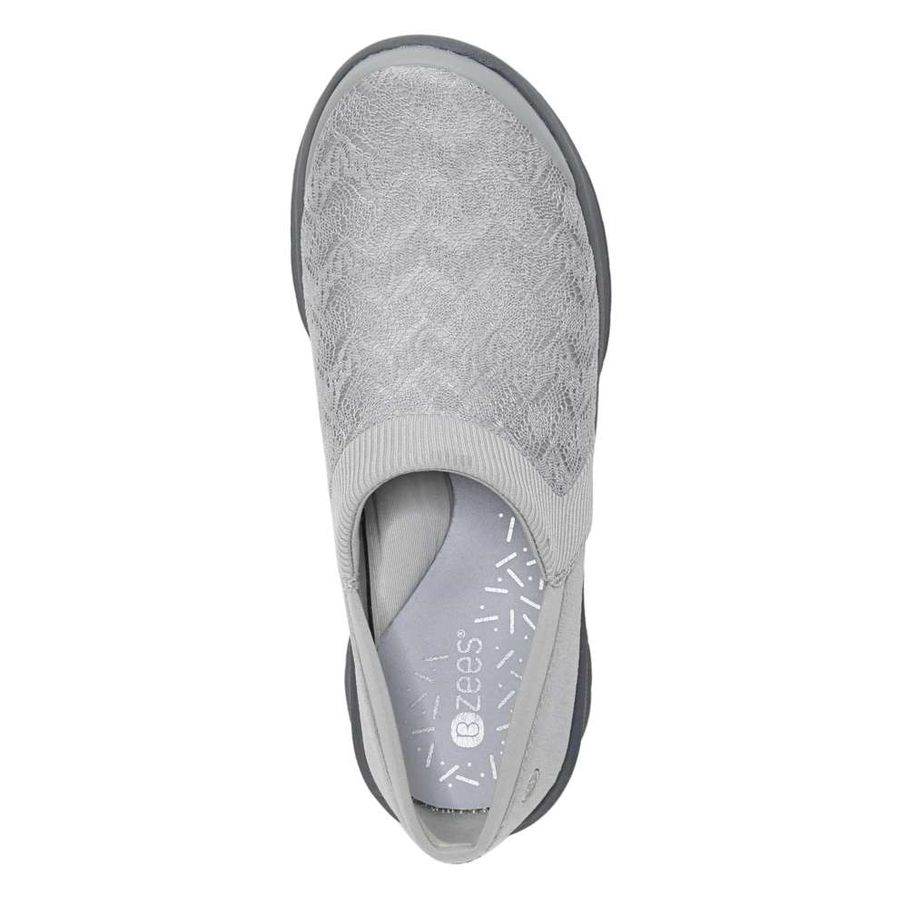 Gia Slip-On Casual Sneaker - Grey Knit