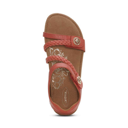 Jillian Braided Strap Sandal - Rose