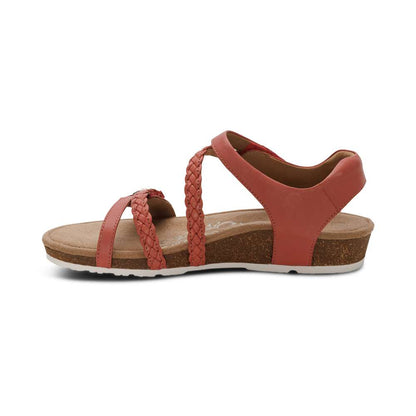 Jillian Braided Strap Sandal - Rose