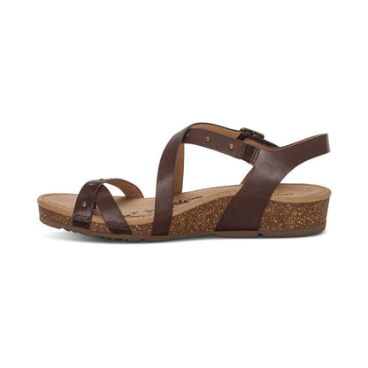 Lauren Strapped Sandal - Coffee