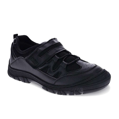 Lewis Velcro School Shoe - Black