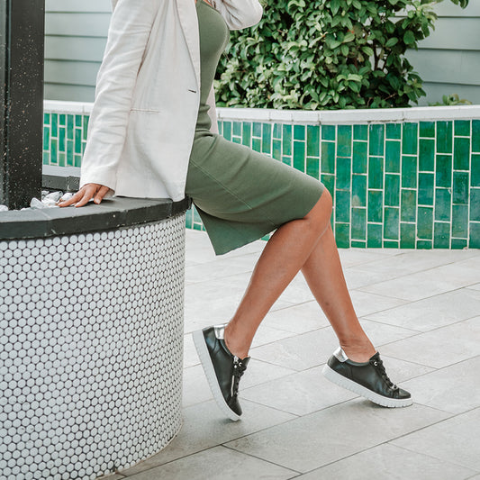 Lifestyle image for Luna Zip Casual Sneaker - Black