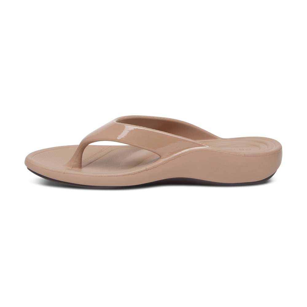 Maui Women's Toe Post Sandal - Mocha