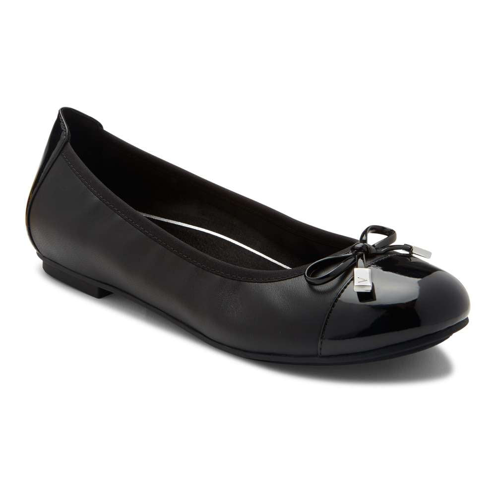 Minna Ballet Flat - Black Patent