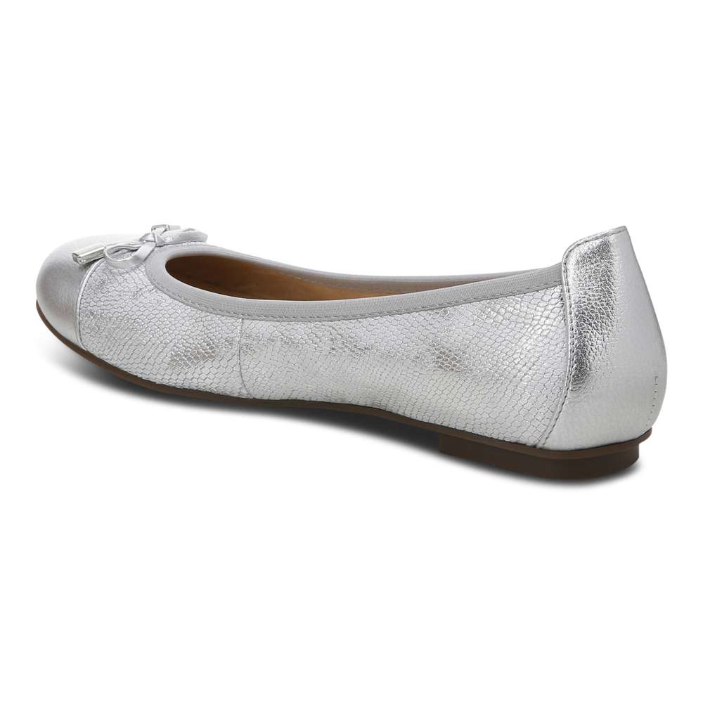 Minna Ballet Flat - Silver Snake