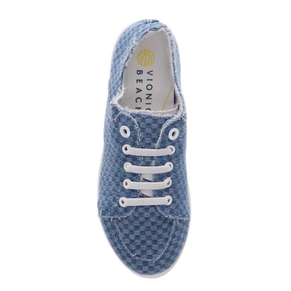 Pismo Casual Sneaker - Blue Checkered Denim