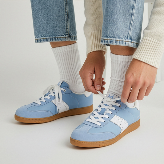 Lifestyle image for Ramona II Lace-Up Casual Sneaker - Blue/White