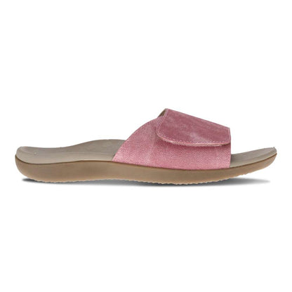Samos II Slide - Mauve Denim