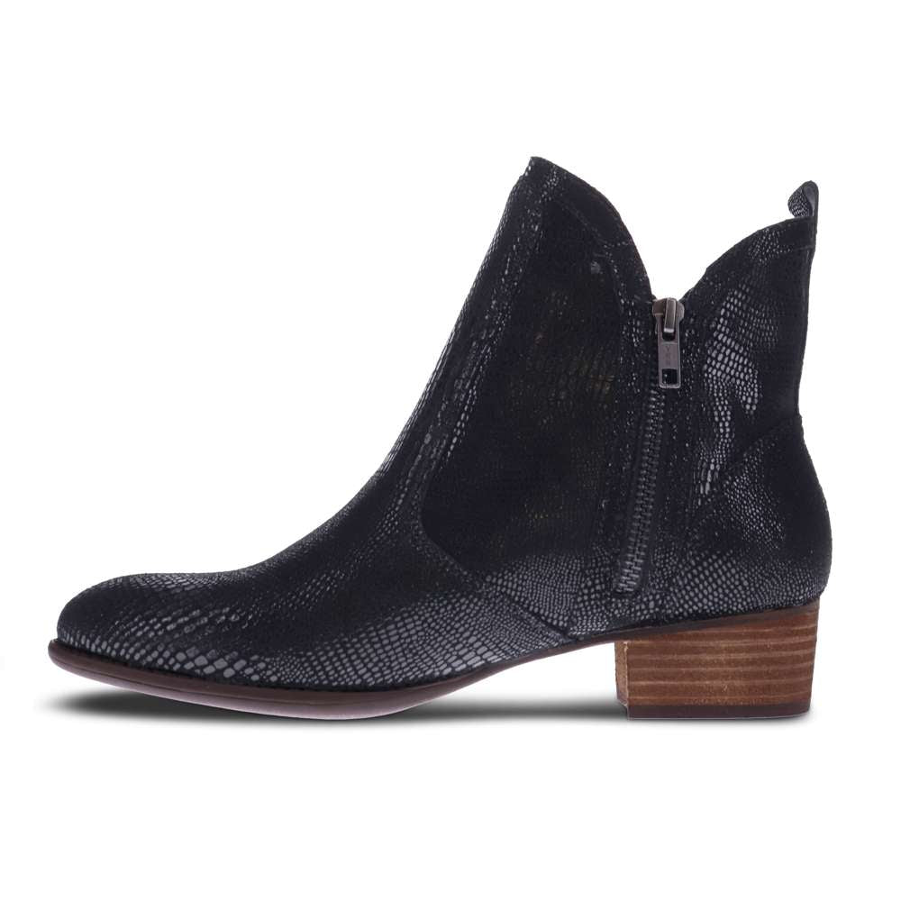 Siena Bootie - Black Lizard