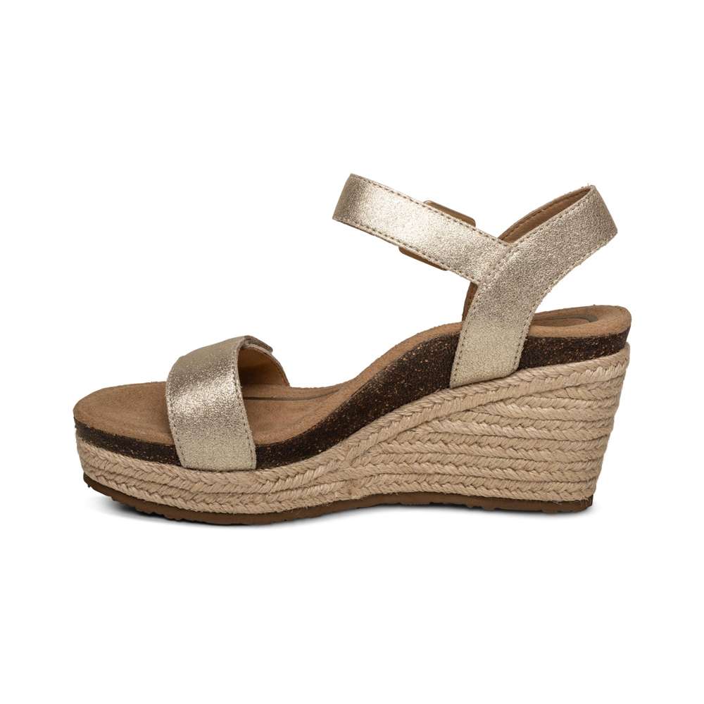 Sydney Espadrille Wedge - Champagne