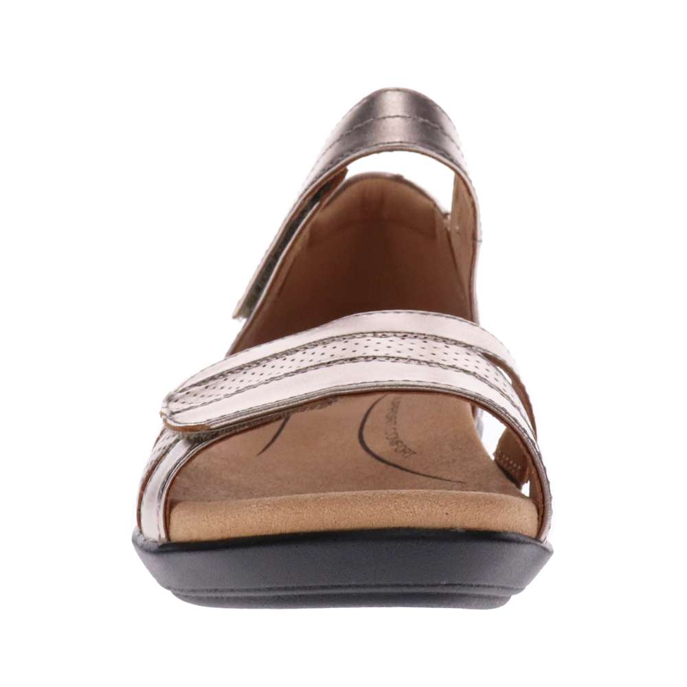 Tavia Adjustable Sandal - Pewter