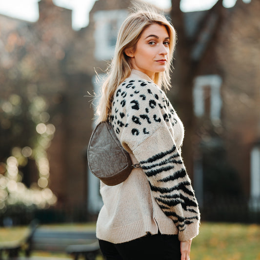 Lifestyle image for Textured Nylon Backpack Large Baglett - Multiple