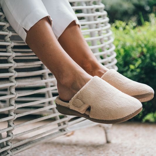 Lifestyle image for Gemma Mule Slipper - Tan