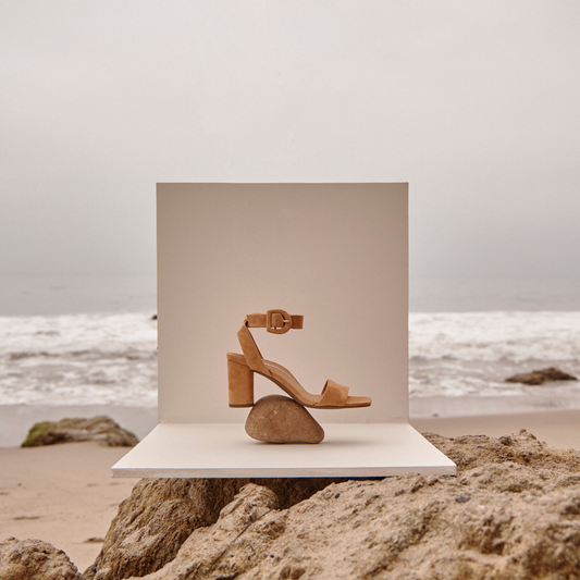 Lifestyle image for Zinfandel Block Heel Sandal - Camel