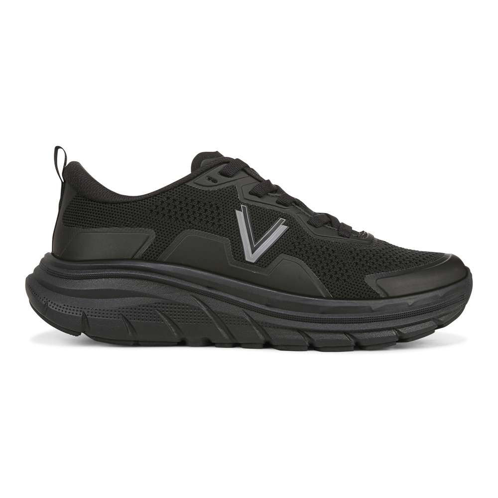 Walk Max Lace-Up Sneaker - Black