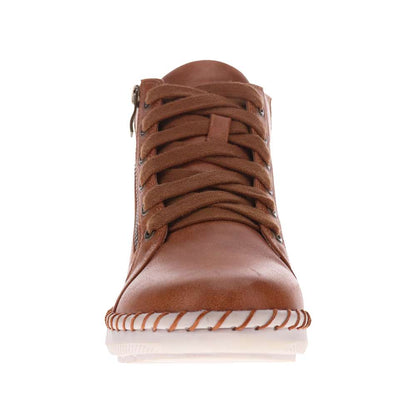 Willow Zip Bootie - Brown