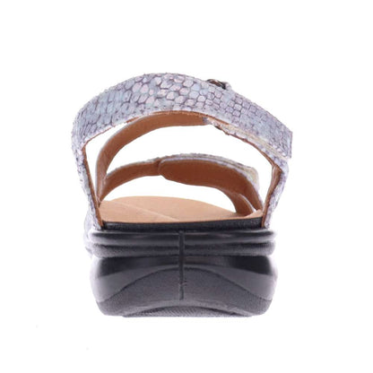 Zanzibar Adjustable Sandal - Teal Snake